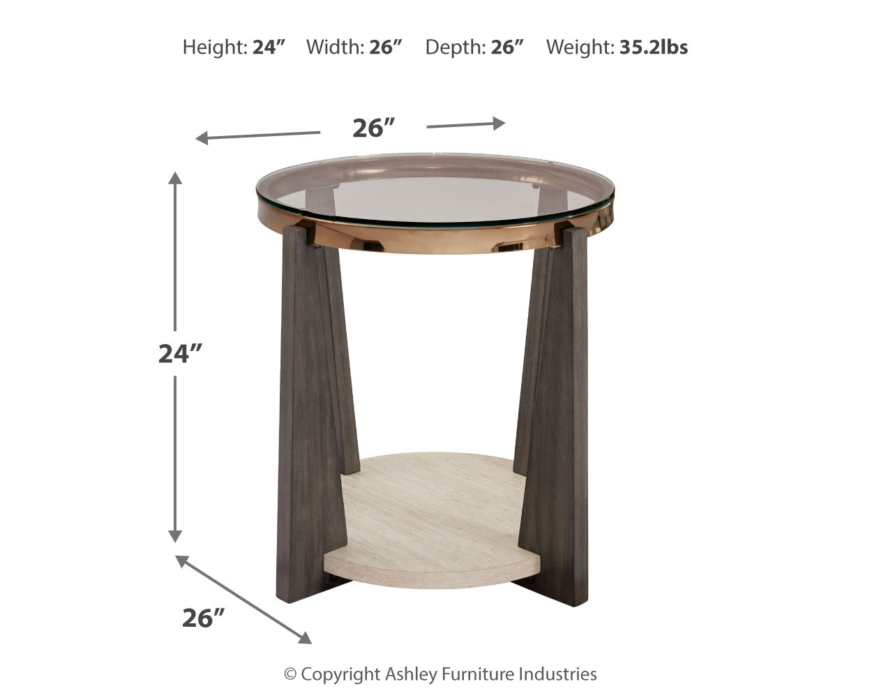 Frazwa Coffee Table with 2 End Tables in Multi - PKG018493