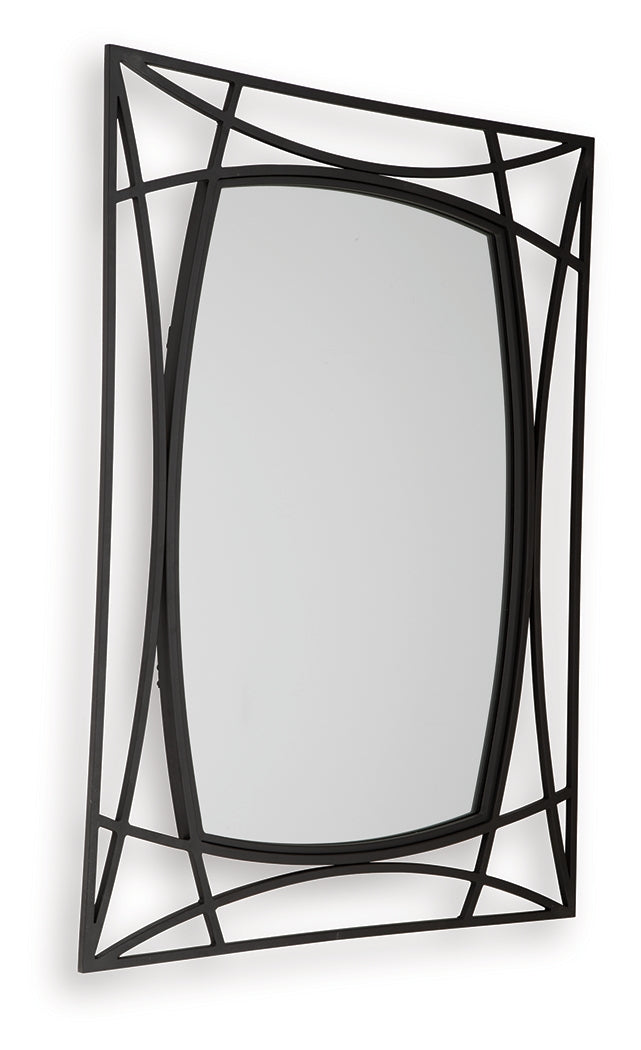 Freenville Black Accent Mirror - A8010408