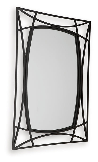 Freenville Black Accent Mirror - A8010408