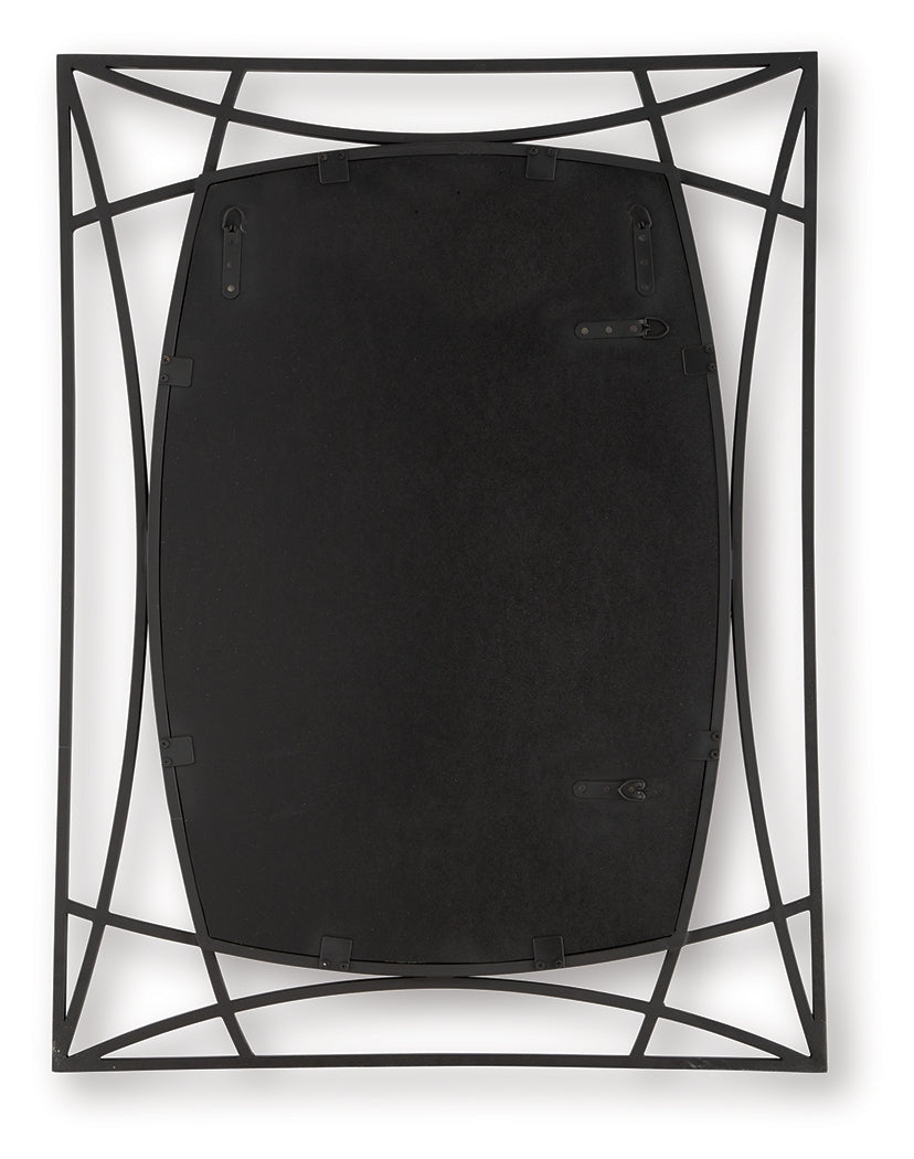 Freenville Black Accent Mirror - A8010408