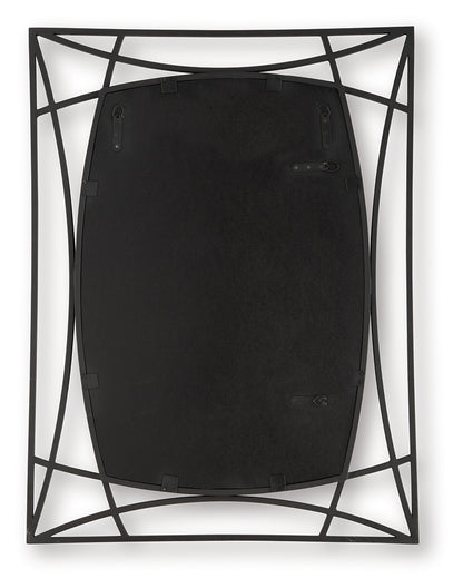 Freenville Black Accent Mirror - A8010408