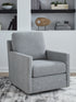 Freybourne Pewter Swivel Accent Chair - A3000737