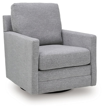 Freybourne Pewter Swivel Accent Chair - A3000737