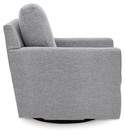 Freybourne Pewter Swivel Accent Chair - A3000737