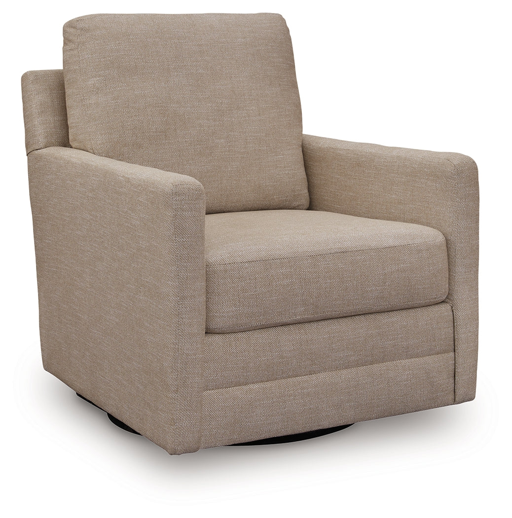 Freybourne Twill Swivel Accent Chair - A3000736