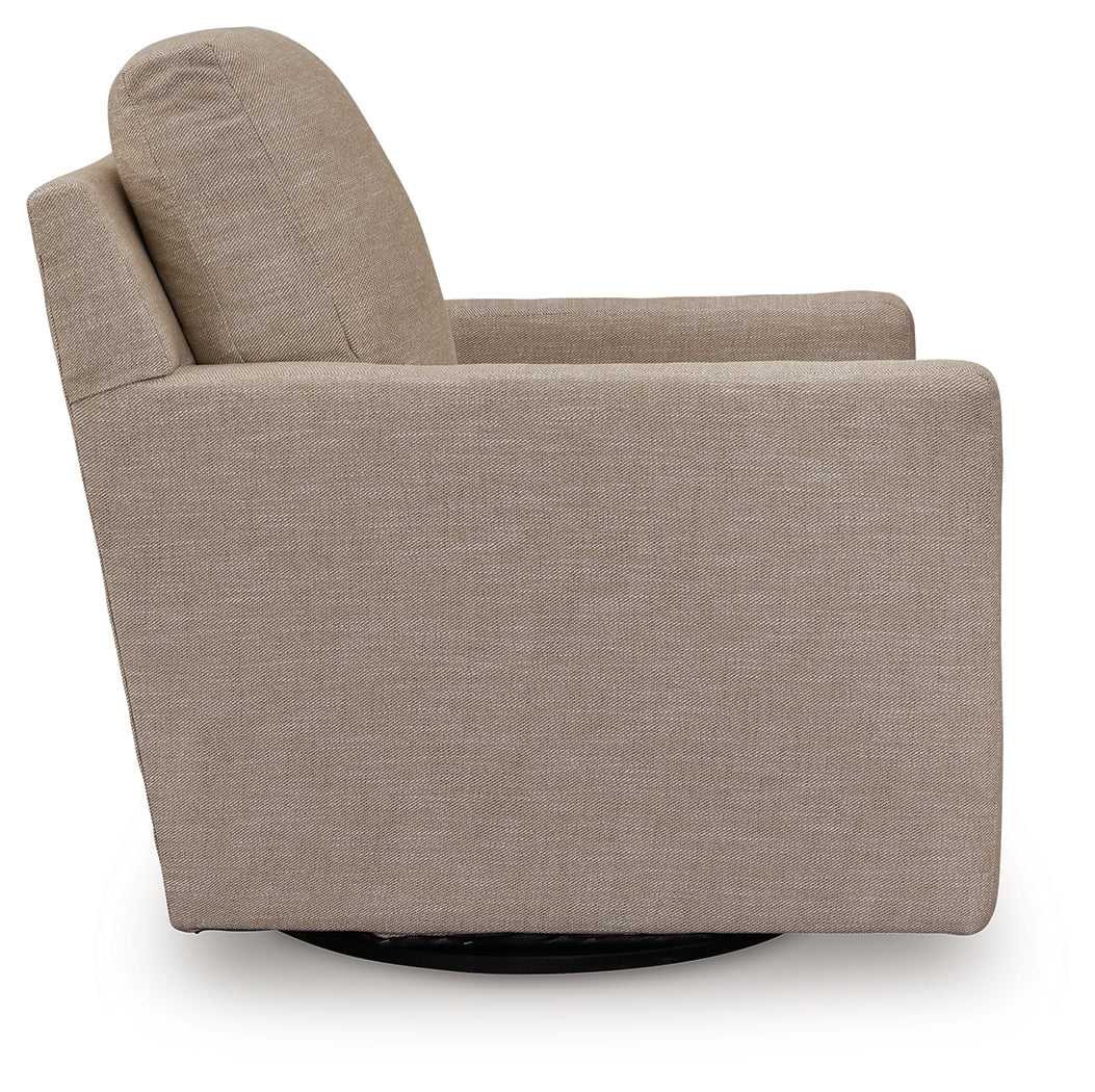 Freybourne Twill Swivel Accent Chair - A3000736