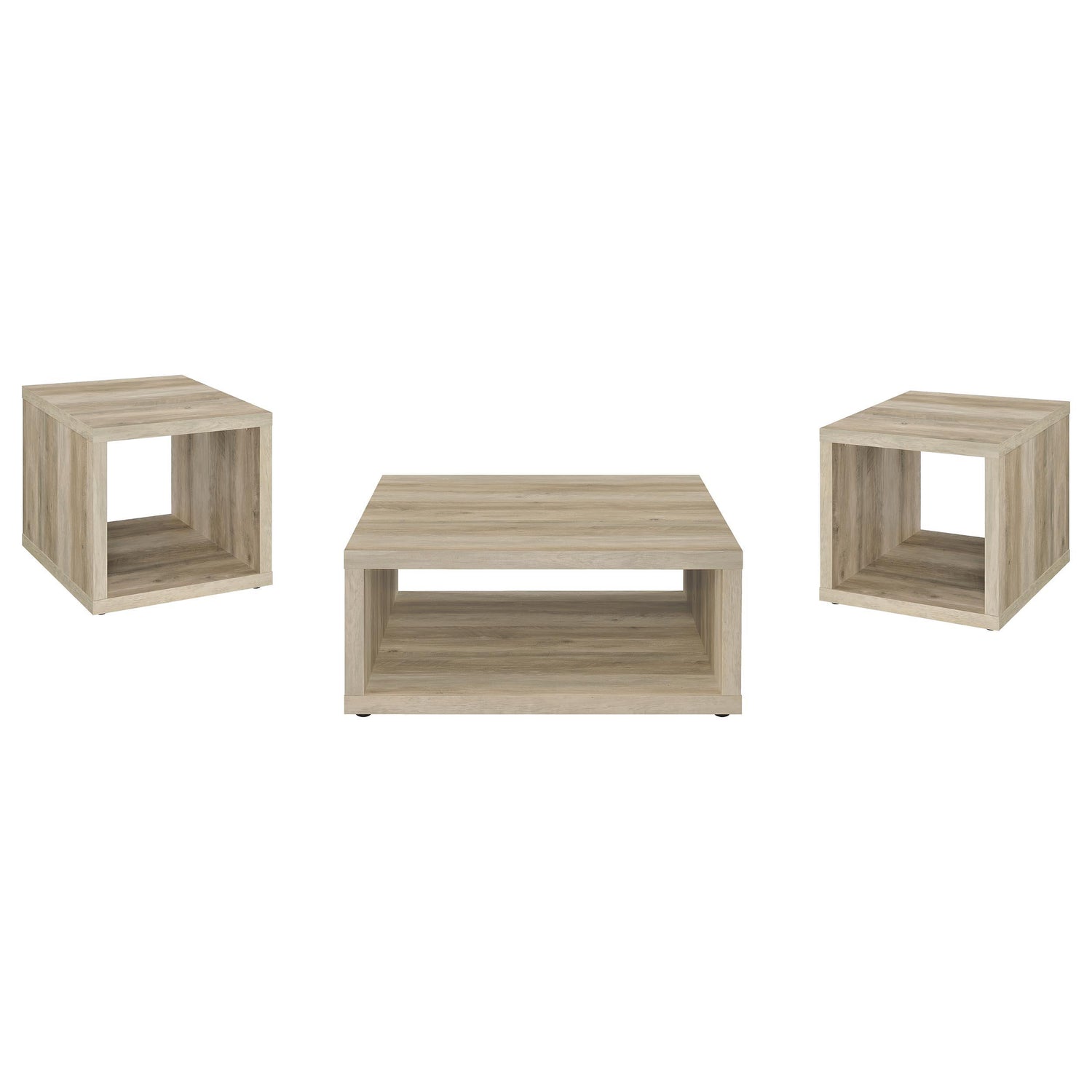 Frisco 3-piece Coffee and End Table Set Distressed Pine - 710518-S3