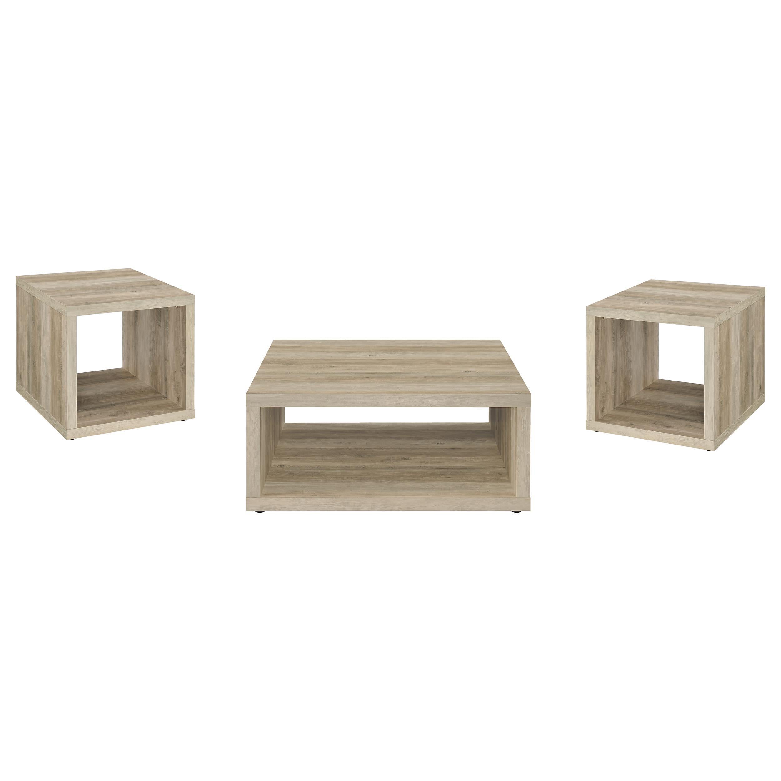 Frisco 3-piece Coffee and End Table Set Distressed Pine - 710518-S3