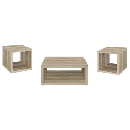 Frisco 3-piece Coffee and End Table Set Distressed Pine - 710518-S3