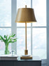 Fritzburn Gold Finish/White Table Lamp - L208444