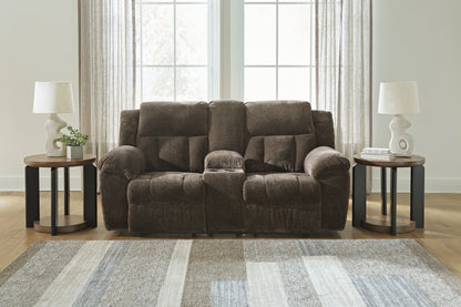 Frohn Chocolate Reclining Sofa and Loveseat - 37407U1