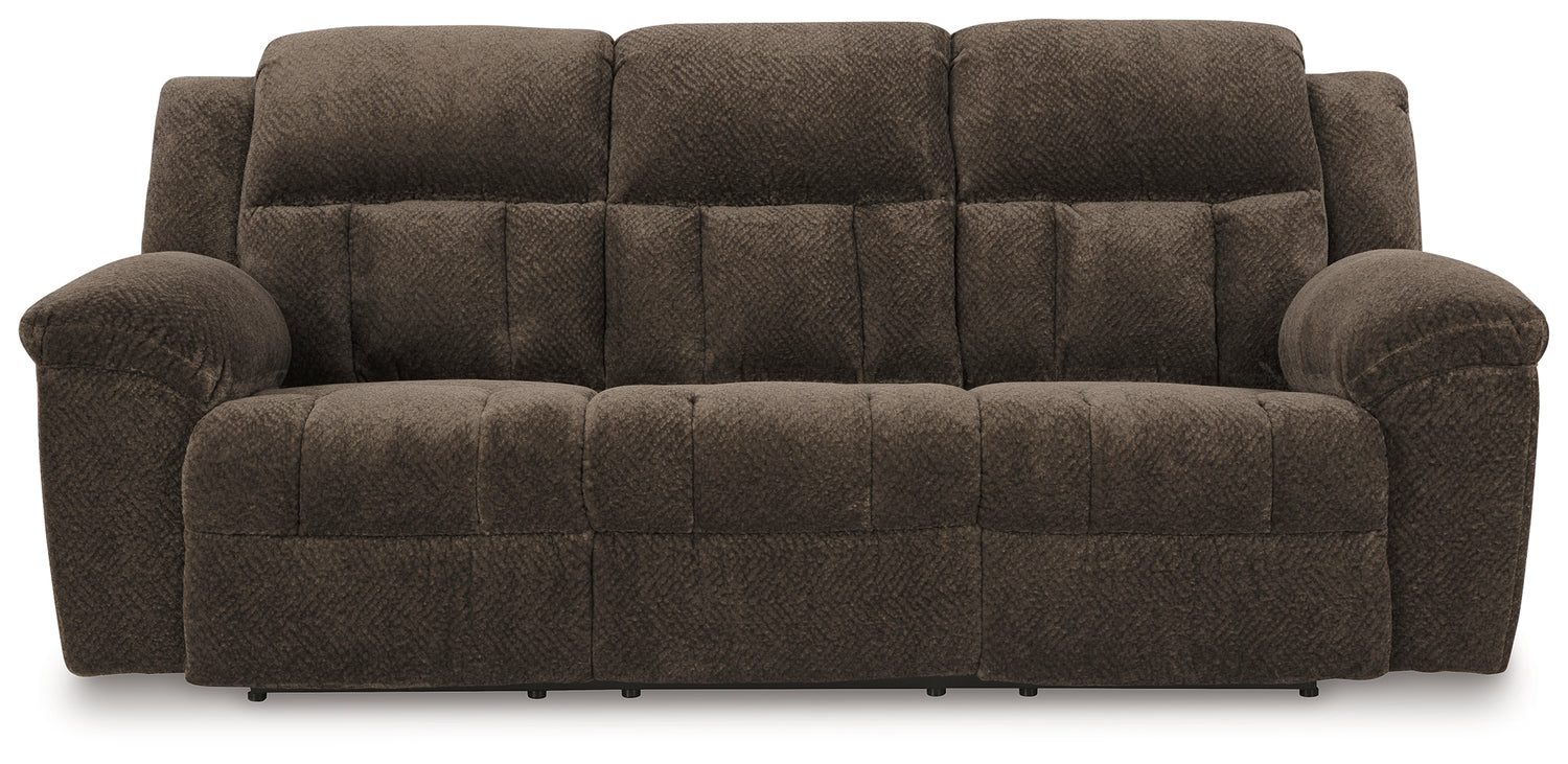 Frohn Chocolate Reclining Sofa and Loveseat - 37407U1