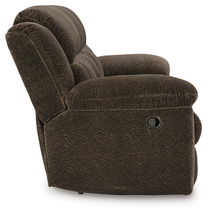 Frohn Chocolate Reclining Sofa and Loveseat - 37407U1