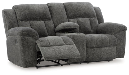 Frohn Graphite Reclining Loveseat and Recliner - 37406U1