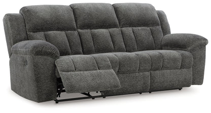 Frohn Graphite Reclining Sofa - 3740688