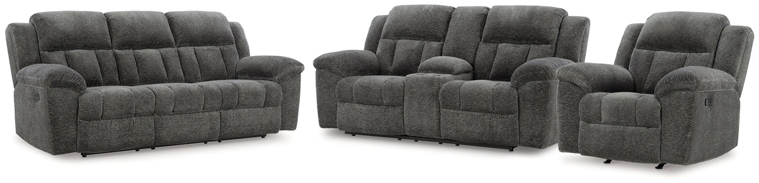 Frohn Reclining Sofa, Loveseat and Recliner - 37406U4