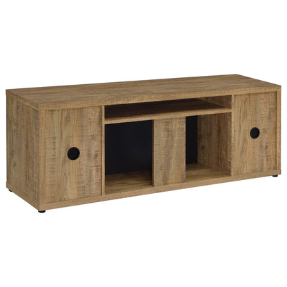 Fuller 60-inch 2-door TV Stand Fireplace Media Console Mango - 722852