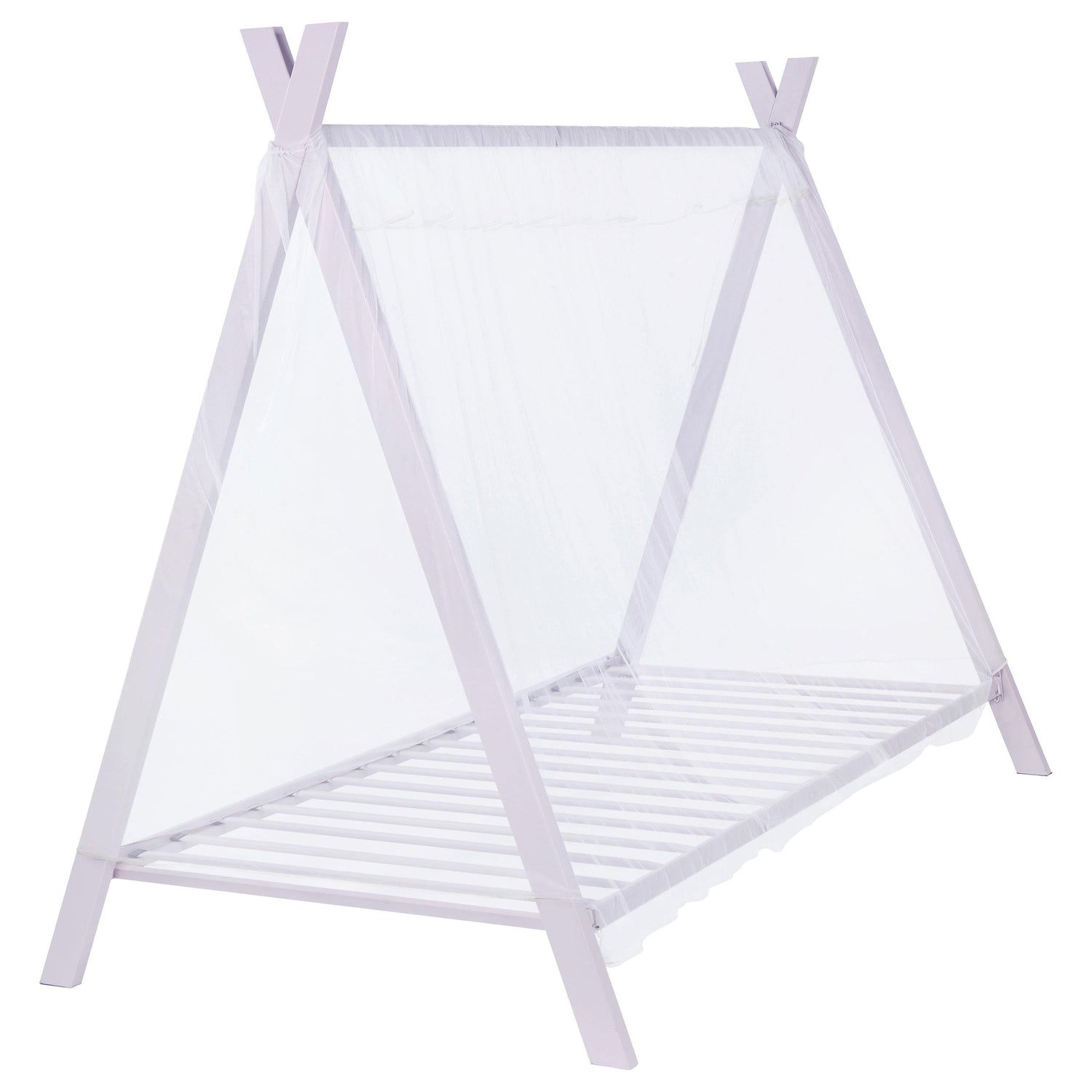 Fultonville Metal Twin Tent Bed with 7-inch Mattress Pink - 302133-SM