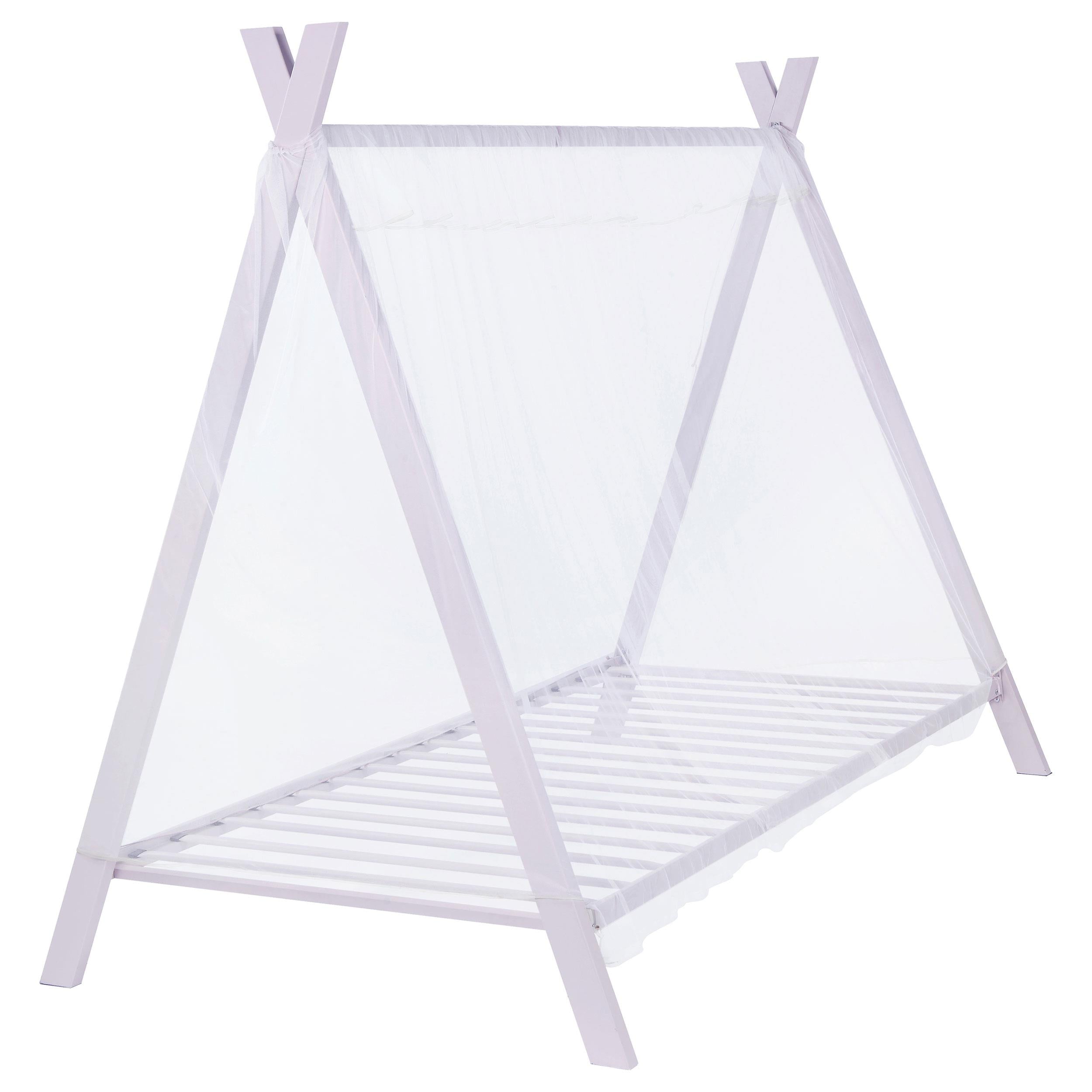 Fultonville Metal Twin Tent Bed with 7-inch Mattress Pink - 302133-SM