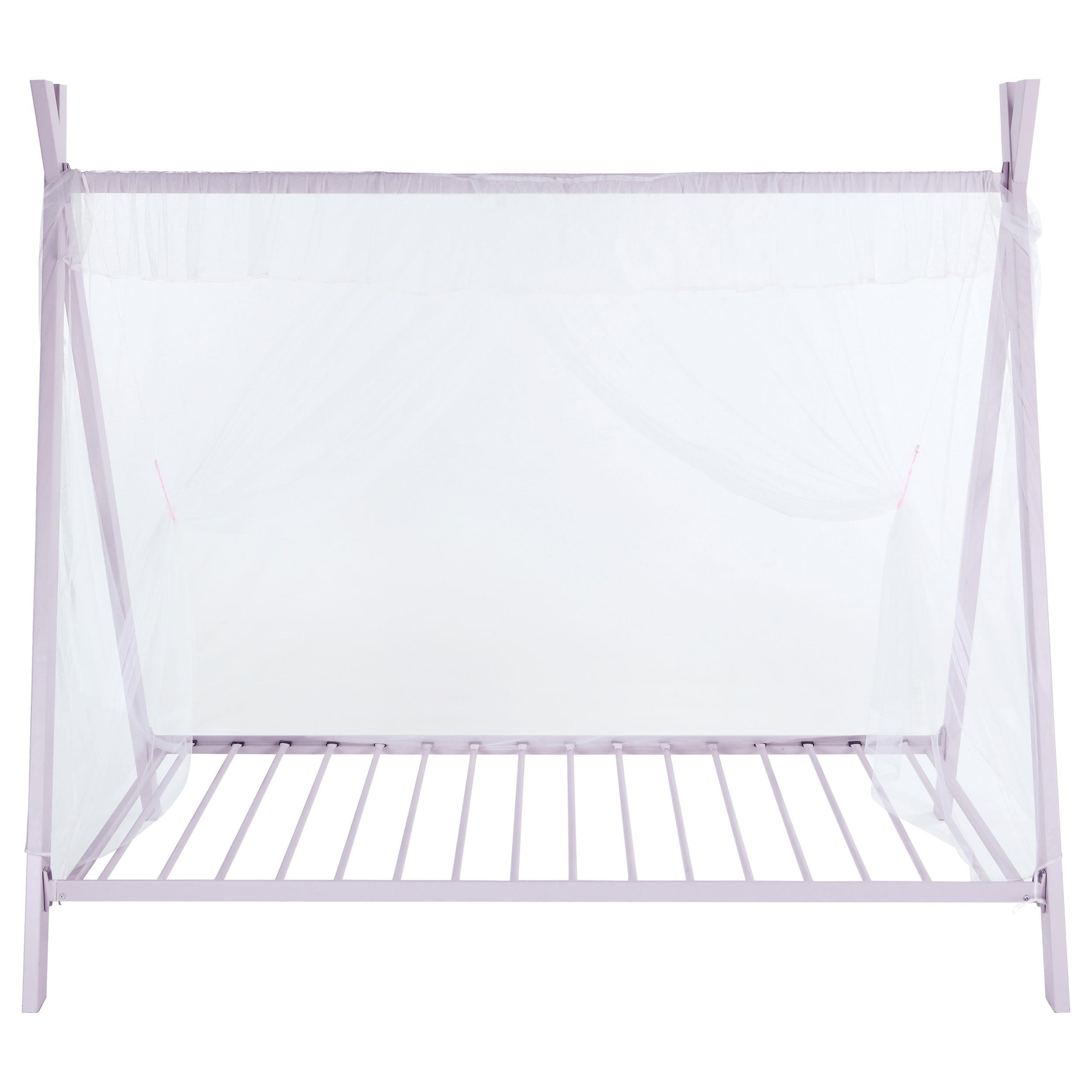 Fultonville Metal Twin Tent Bed with 7-inch Mattress Pink - 302133-SM