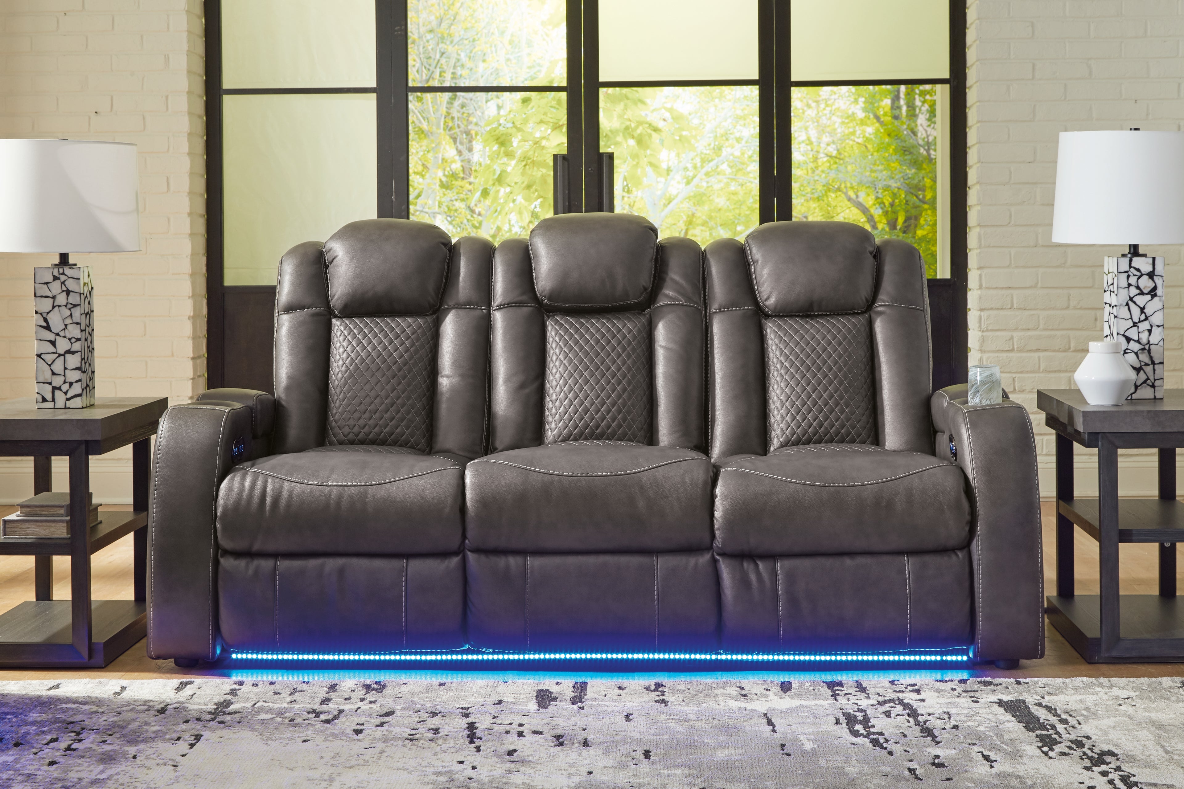 Fyne-Dyme Power Reclining Sofa and Power Recliner - 36602U3