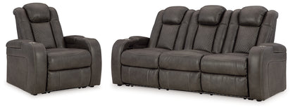 Fyne-Dyme Power Reclining Sofa and Power Recliner - 36602U3