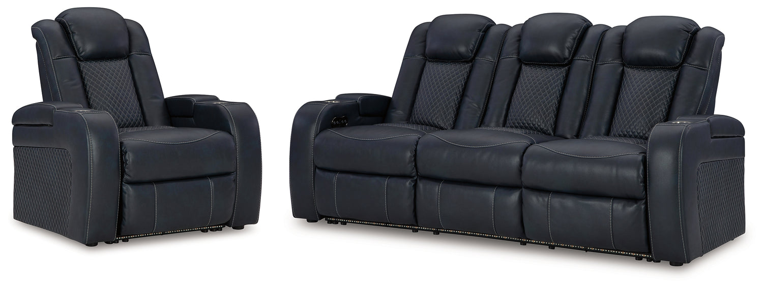 Fyne-Dyme Power Reclining Sofa and Power Recliner - 36603U3