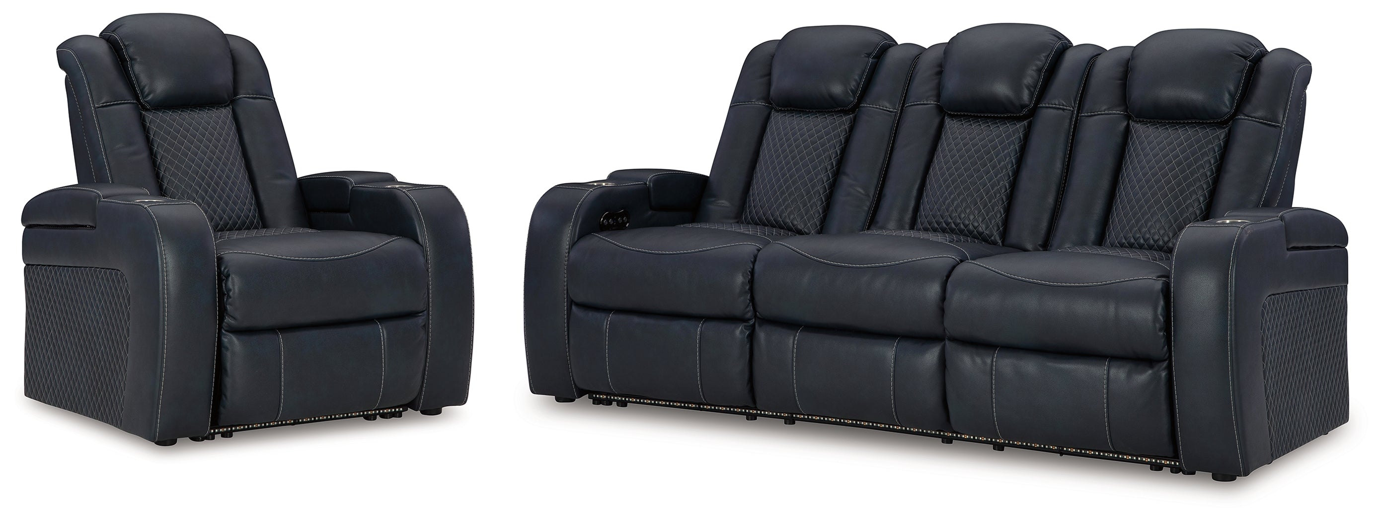 Fyne-Dyme Power Reclining Sofa and Power Recliner - 36603U3