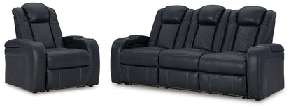 Fyne-Dyme Power Reclining Sofa and Power Recliner - 36603U3
