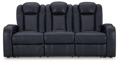 Fyne-Dyme Sofa, Loveseat and Recliner in Sapphire - PKG016479