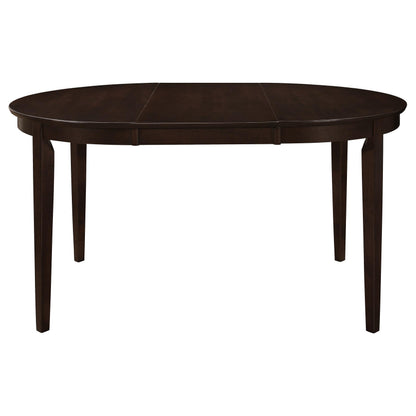 Gabriel 5-piece Extension Leaf Dining Table Set Cappuccino - 100770-S5