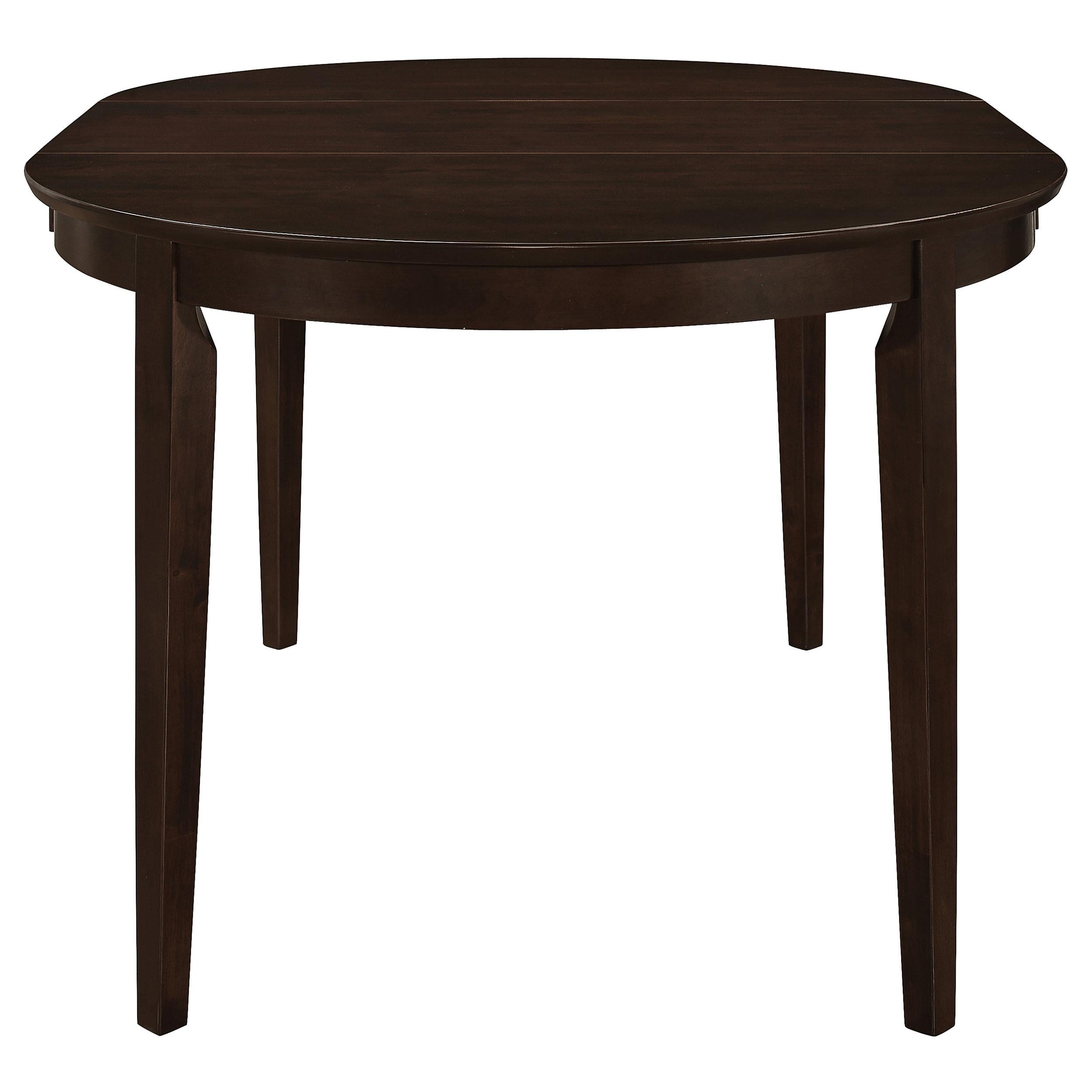 Gabriel 5-piece Extension Leaf Dining Table Set Cappuccino - 100770-S5