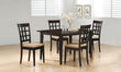 Gabriel 5-piece Rectangular 59-inch Dining Set Cappuccino - 100771-S5