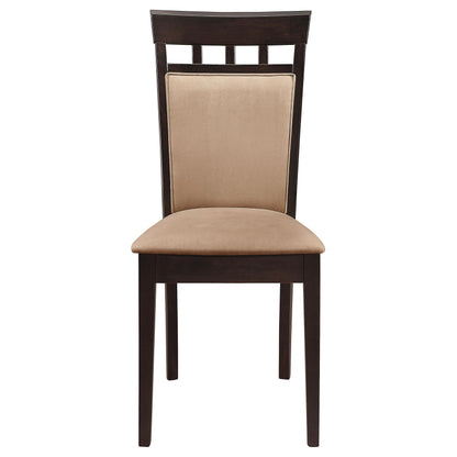 Gabriel 7-piece Extension Leaf Dining Table Set Cappuccino - 100770-S7A