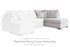 Gabyleigh Nickel Right-Arm Facing Corner Chaise - 2090417