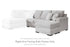 Gabyleigh Nickel Right-Arm Facing Sofa Chaise - 2090403