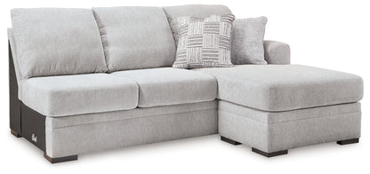 Gabyleigh Nickel Right-Arm Facing Sofa Chaise - 2090403