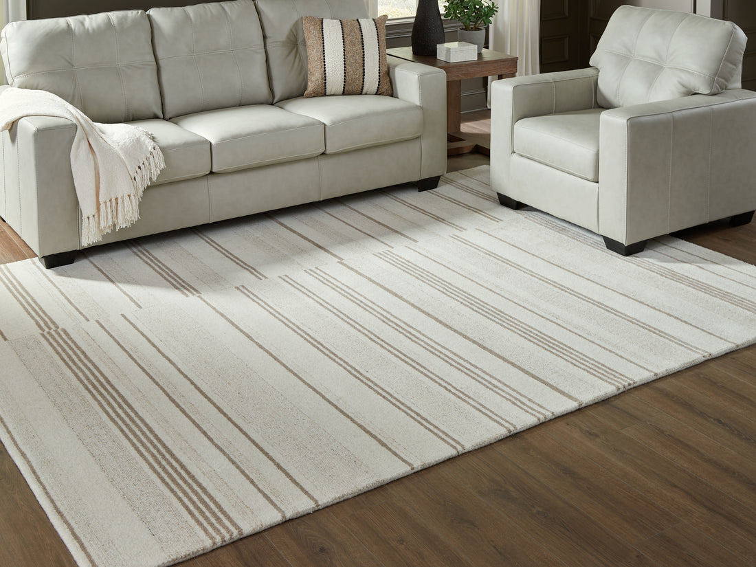 Gadence Ivory/Tan Large Rug - R407641