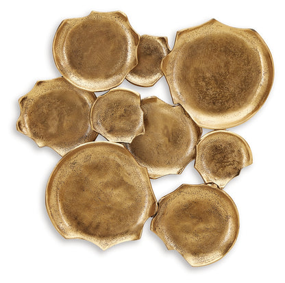 Gageton Antique Gold Finish Wall Decor - A8010335