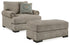 Galemore Chair and Ottoman in Quarry - PKG019281