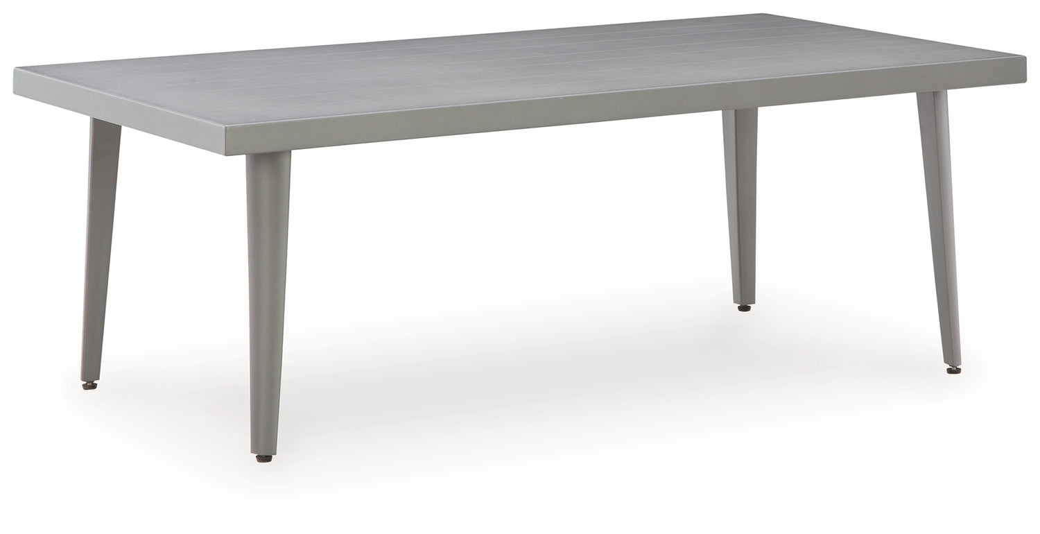 Gali Gray/Blue Outdoor Sofa/Chairs/Table Set (Set of 4) - P275-081