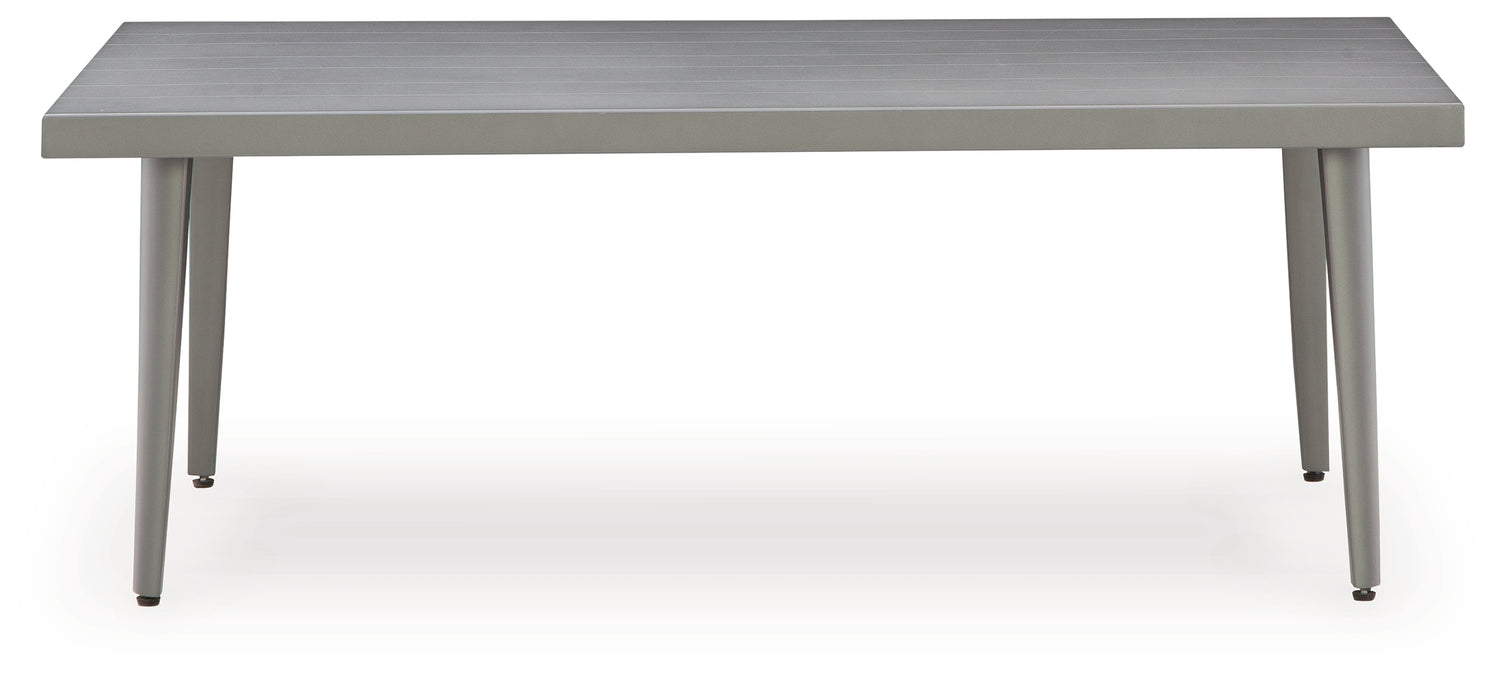 Gali Gray/Blue Outdoor Sofa/Chairs/Table Set (Set of 4) - P275-081