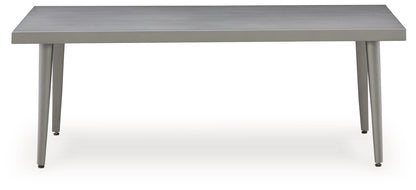 Gali Gray/Blue Outdoor Sofa/Chairs/Table Set (Set of 4) - P275-081