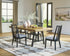Galliden Extension Dining Table and 4 Chairs - D841D10