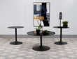 Ganso 3-piece Round Glass Top Coffee and End Table Set Black - 709688-S3