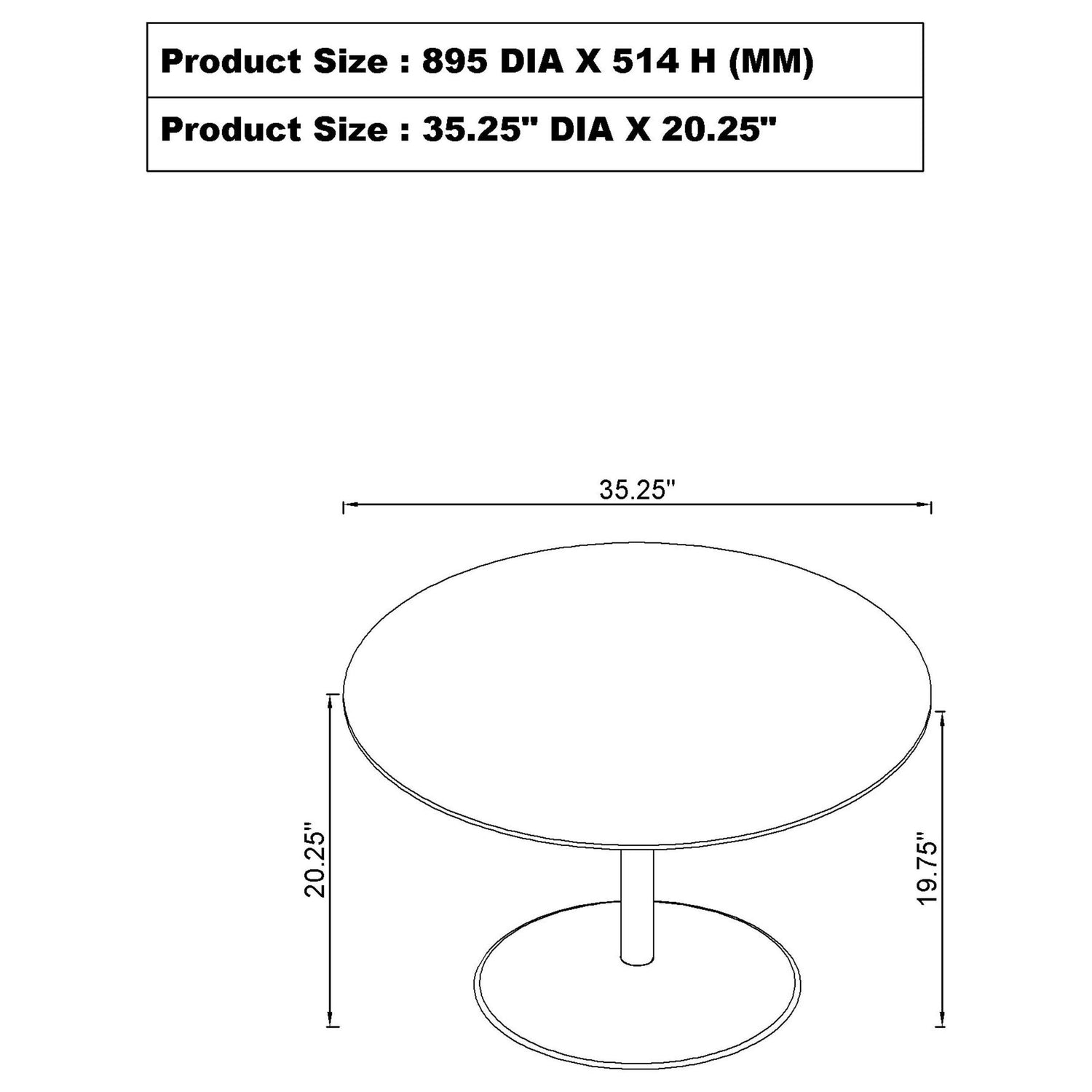 Ganso 3-piece Round Glass Top Coffee and End Table Set Black - 709688-S3