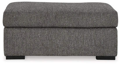 Gardiner Chair and Ottoman in Pewter - PKG015828