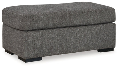 Gardiner Chair and Ottoman in Pewter - PKG015828