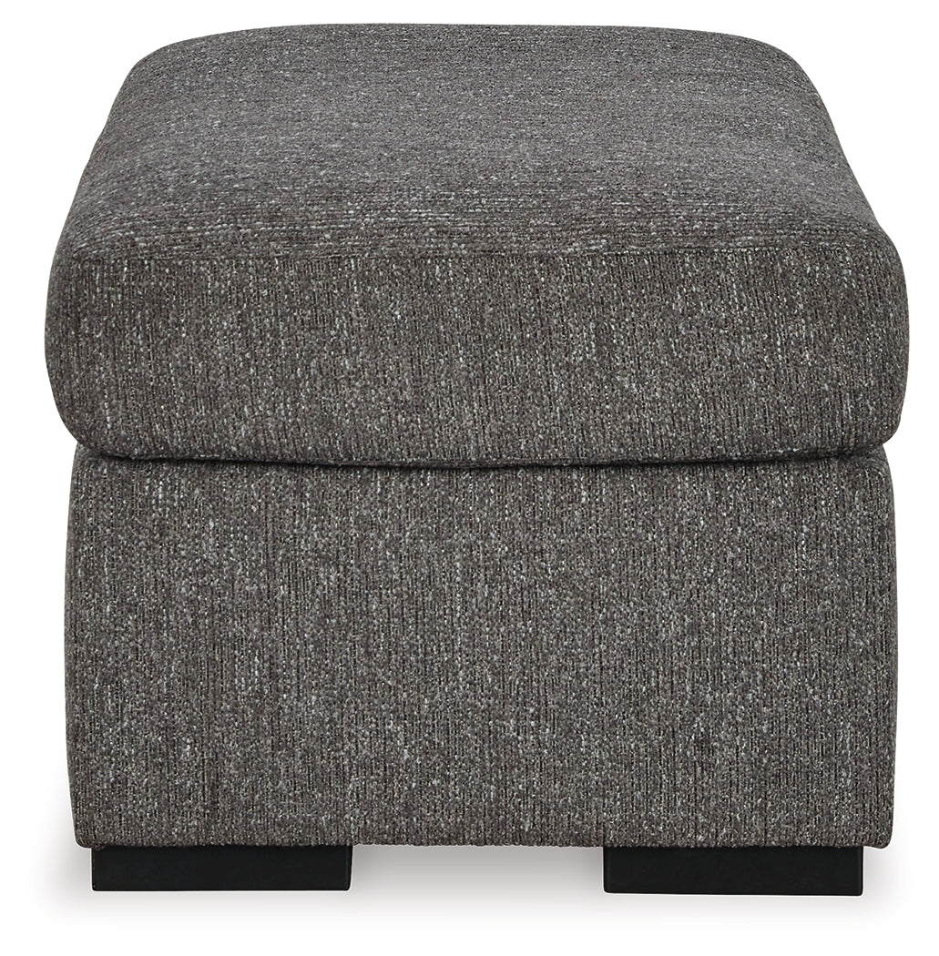 Gardiner Chair and Ottoman in Pewter - PKG015828
