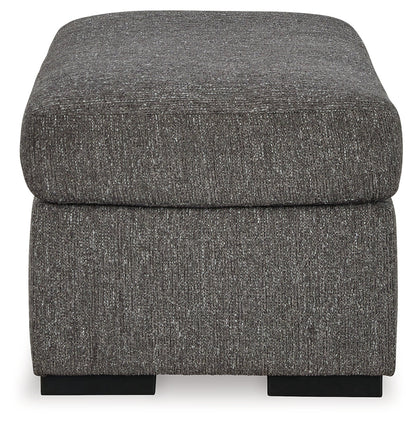 Gardiner Chair and Ottoman in Pewter - PKG015828